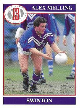 1991 Merlin Rugby League #85 Alex Melling Front